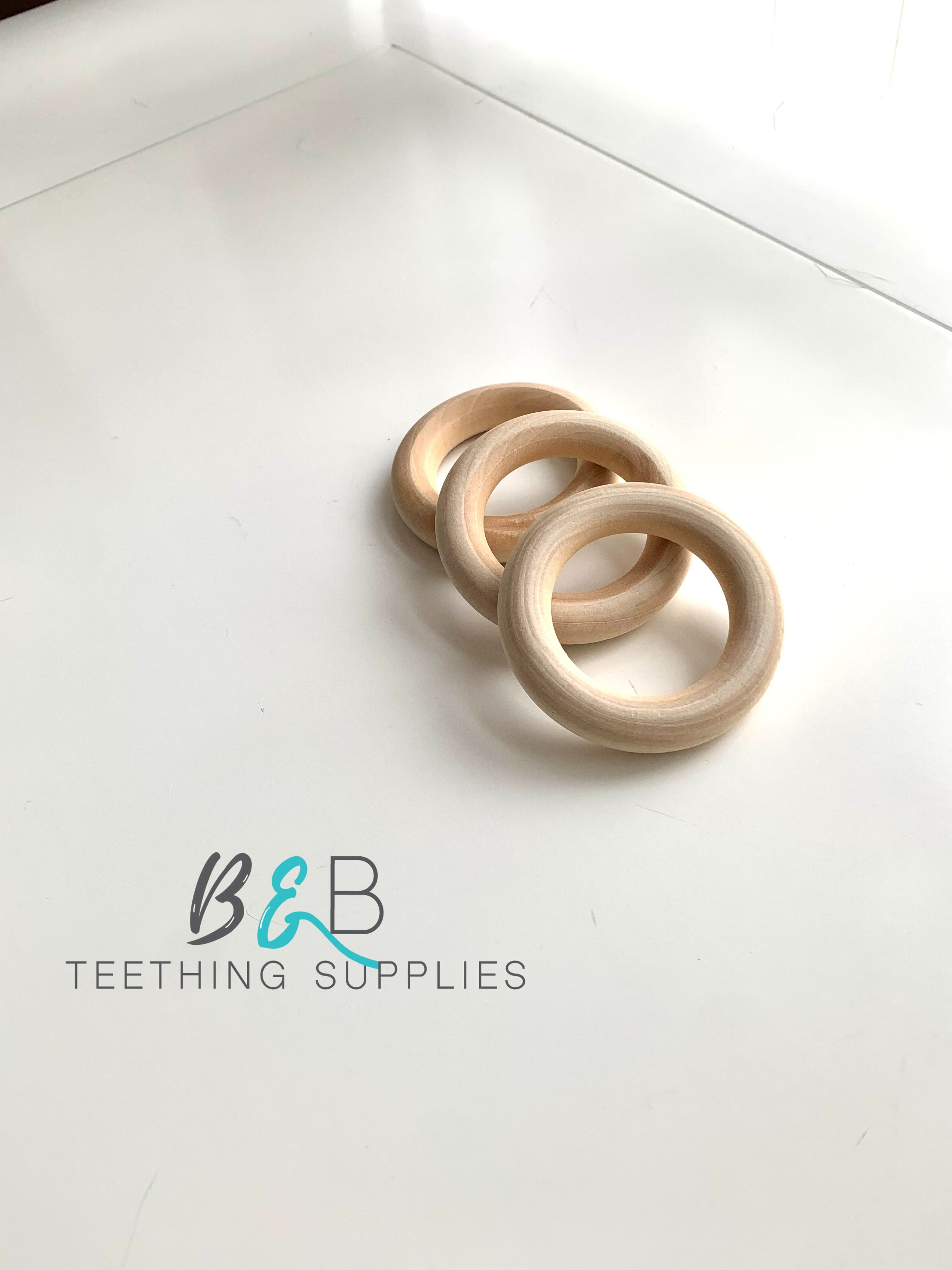  Wooden Knot Grippers For Silicone Beads