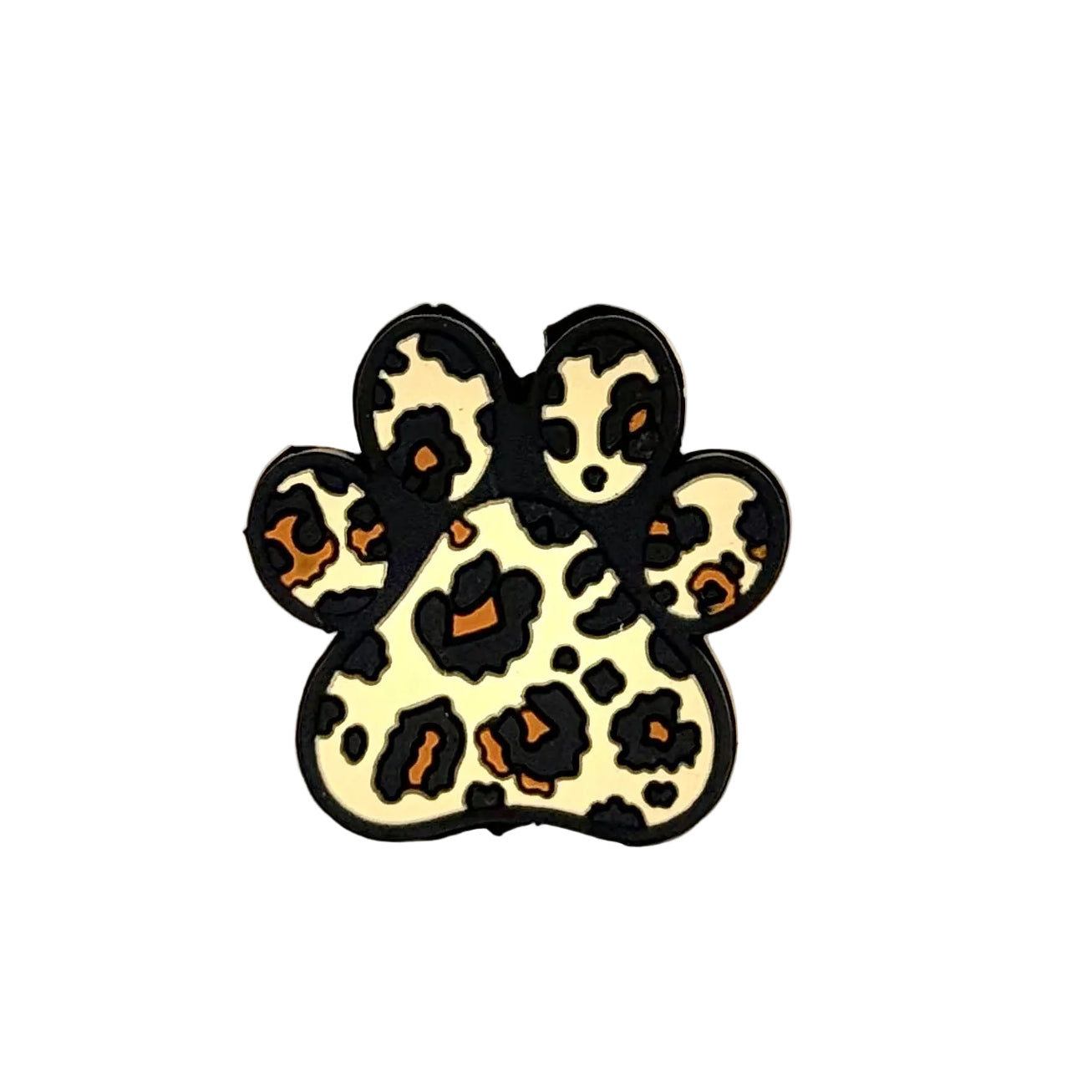 Leopard Paw Print Focal Bead
