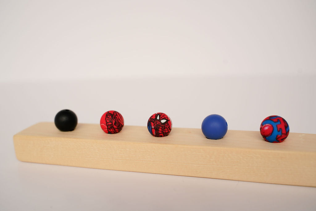 Spidey Printed Bead
