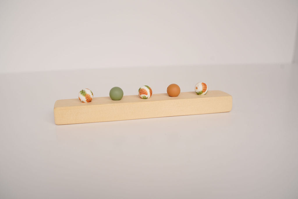 Pineapple Printed Bead