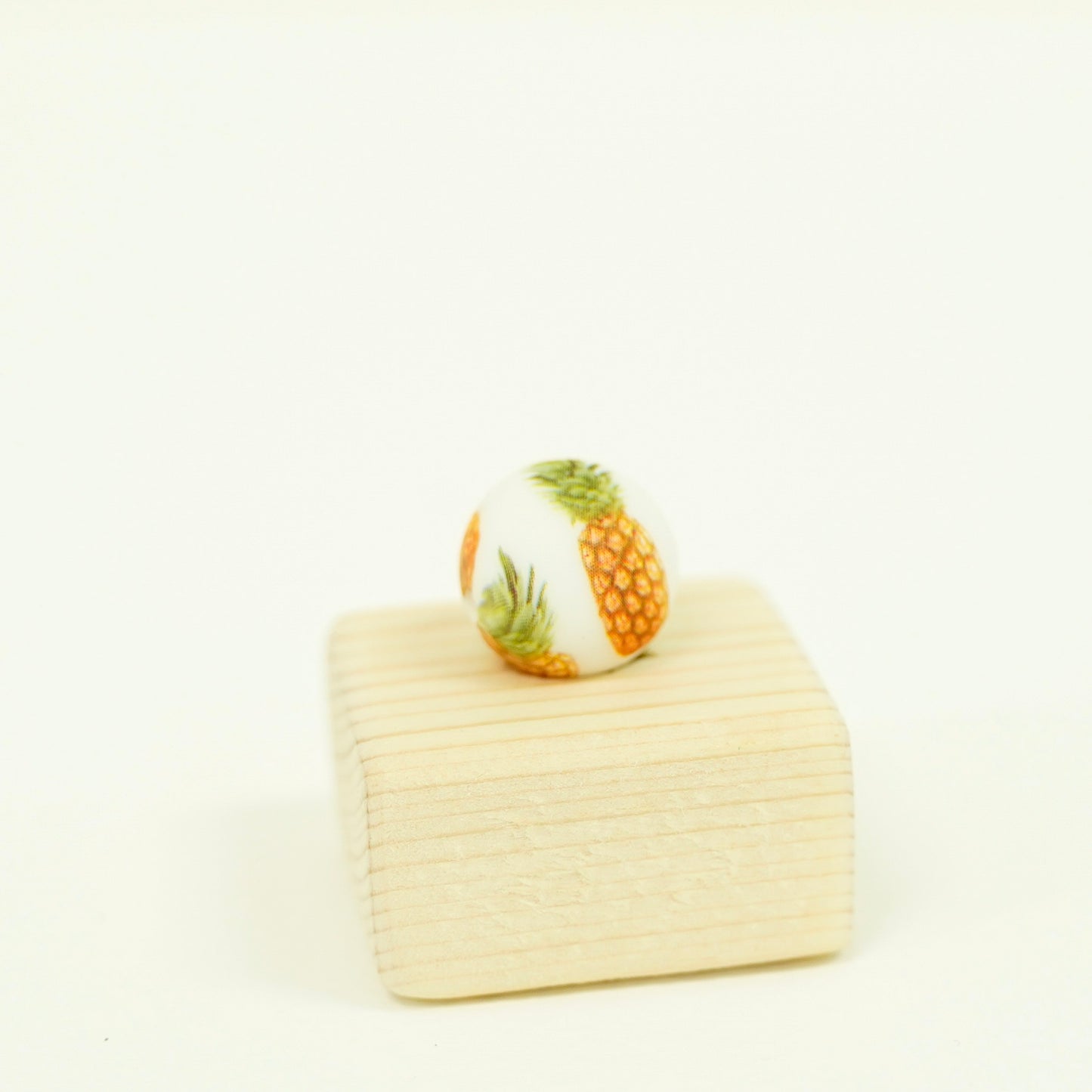 Pineapple Printed Bead