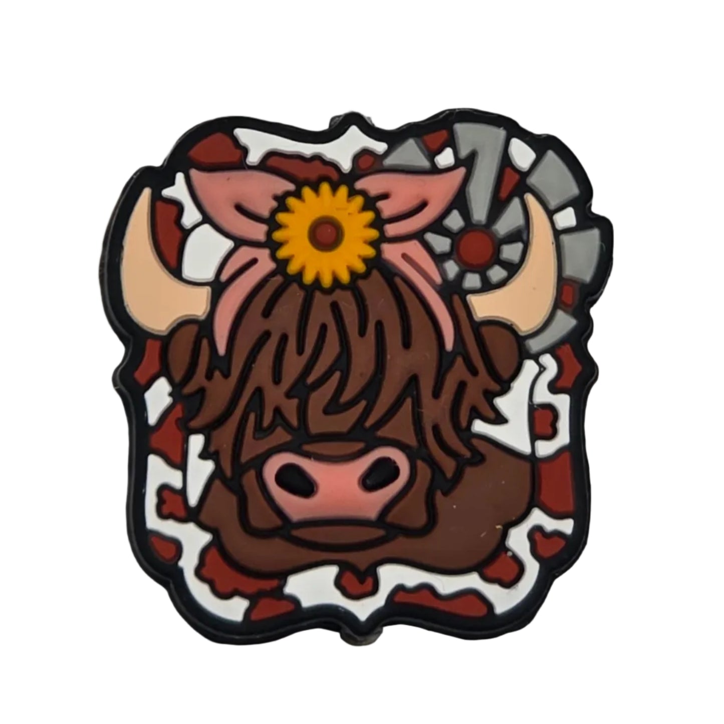 Howdy Daisy Highland Cow Focal
