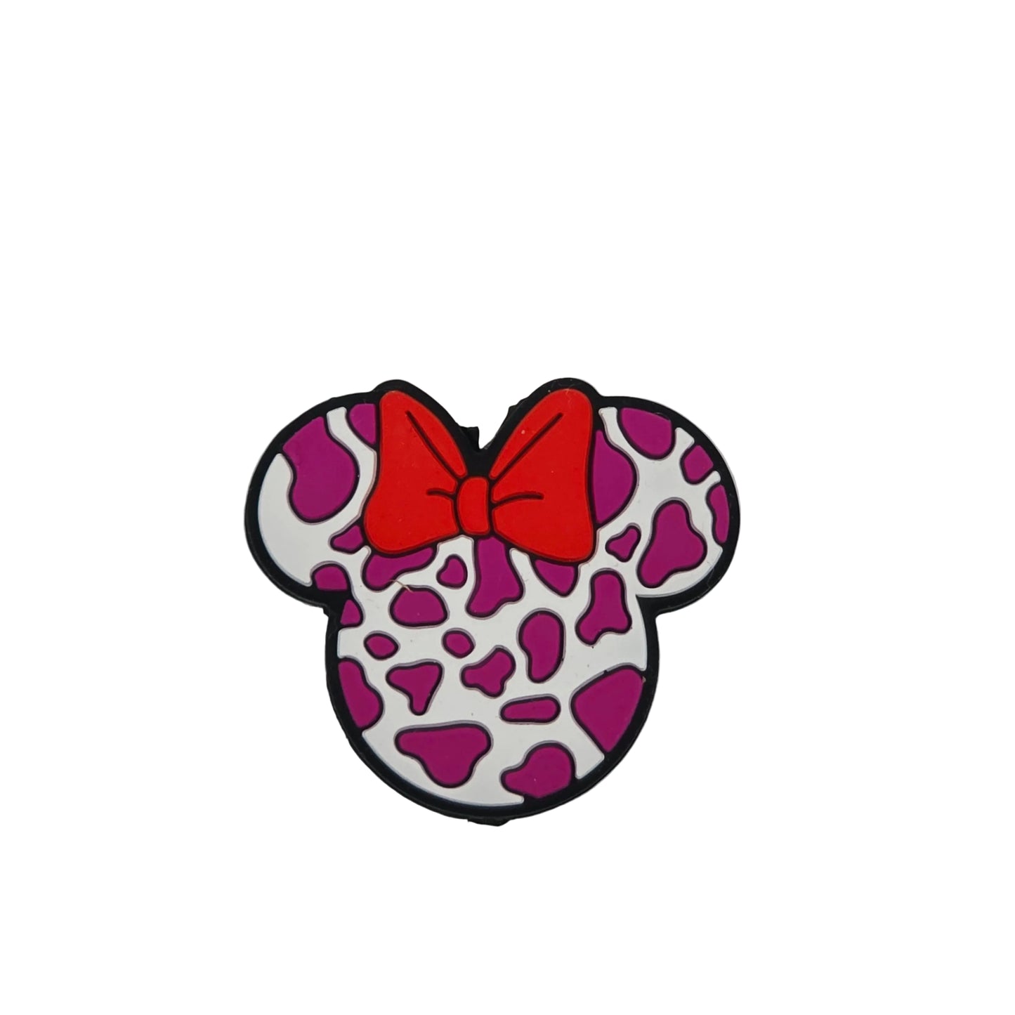 Girly Cow Print Mouse Ears Focal
