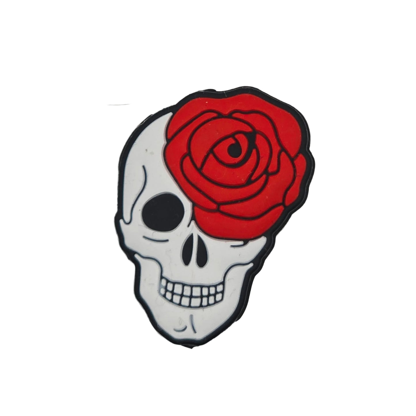 Skull with Rose Focal