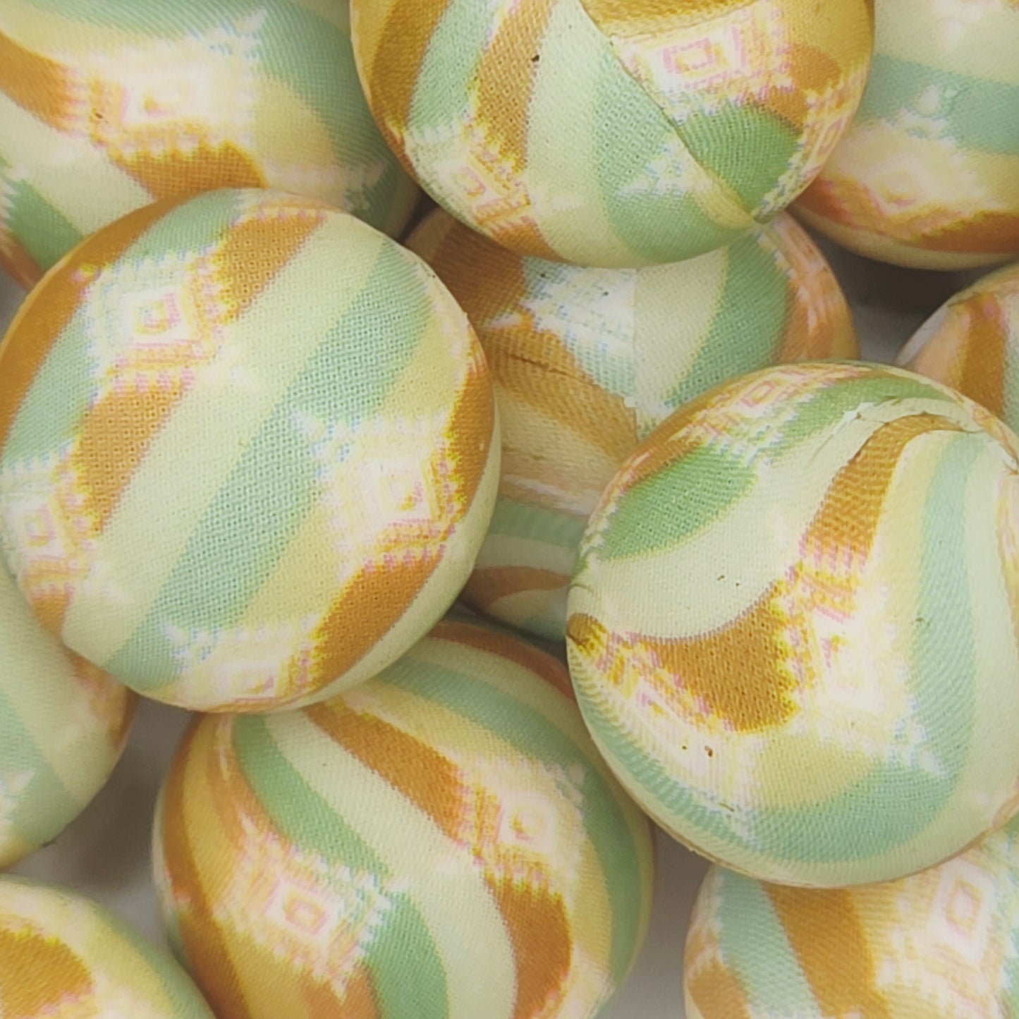 Distressed Aztec Printed Bead