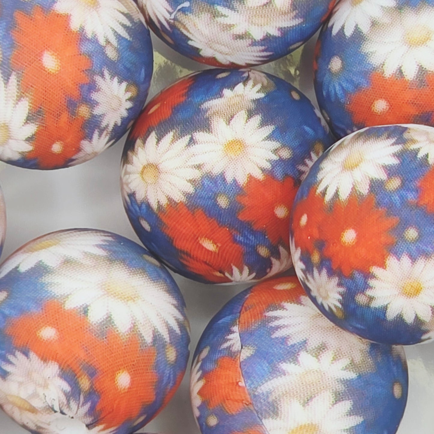 Floral Romance Printed Bead
