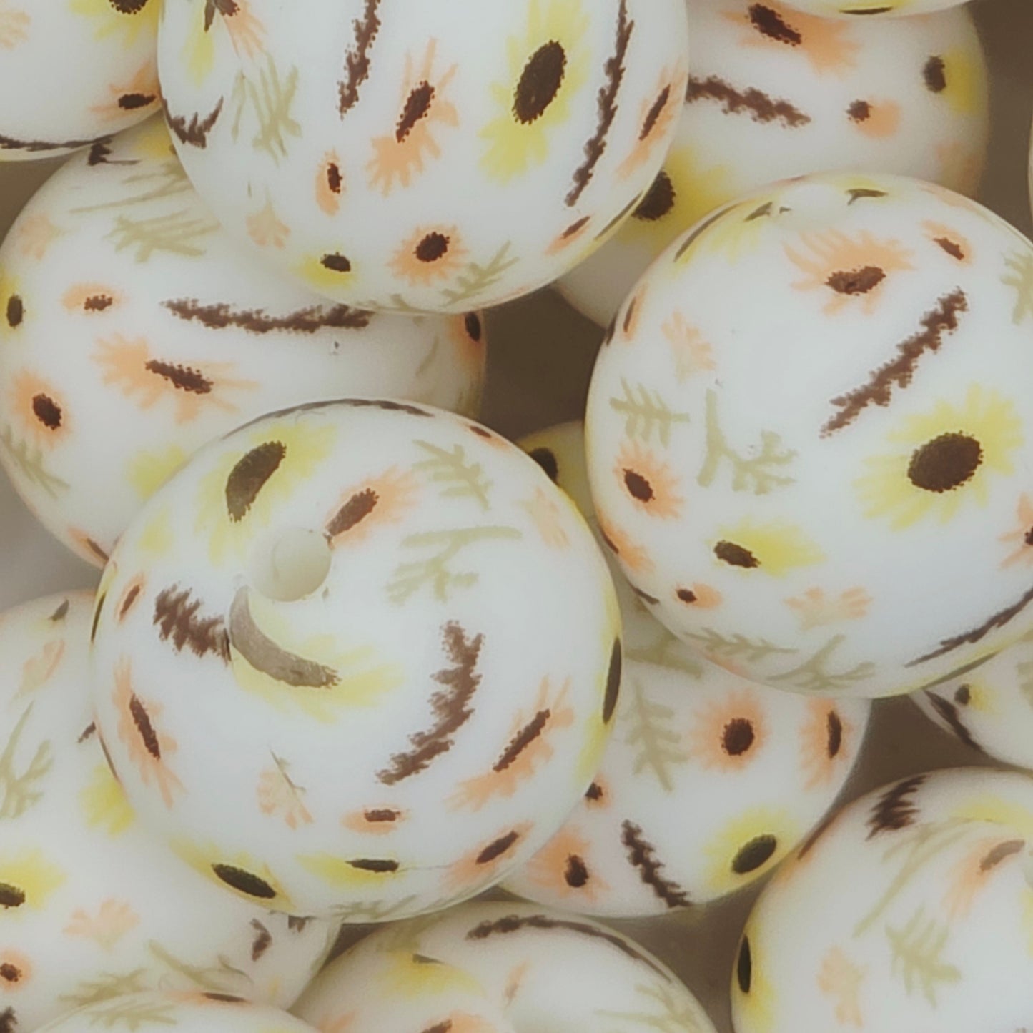 Daisy Dreams Printed Bead