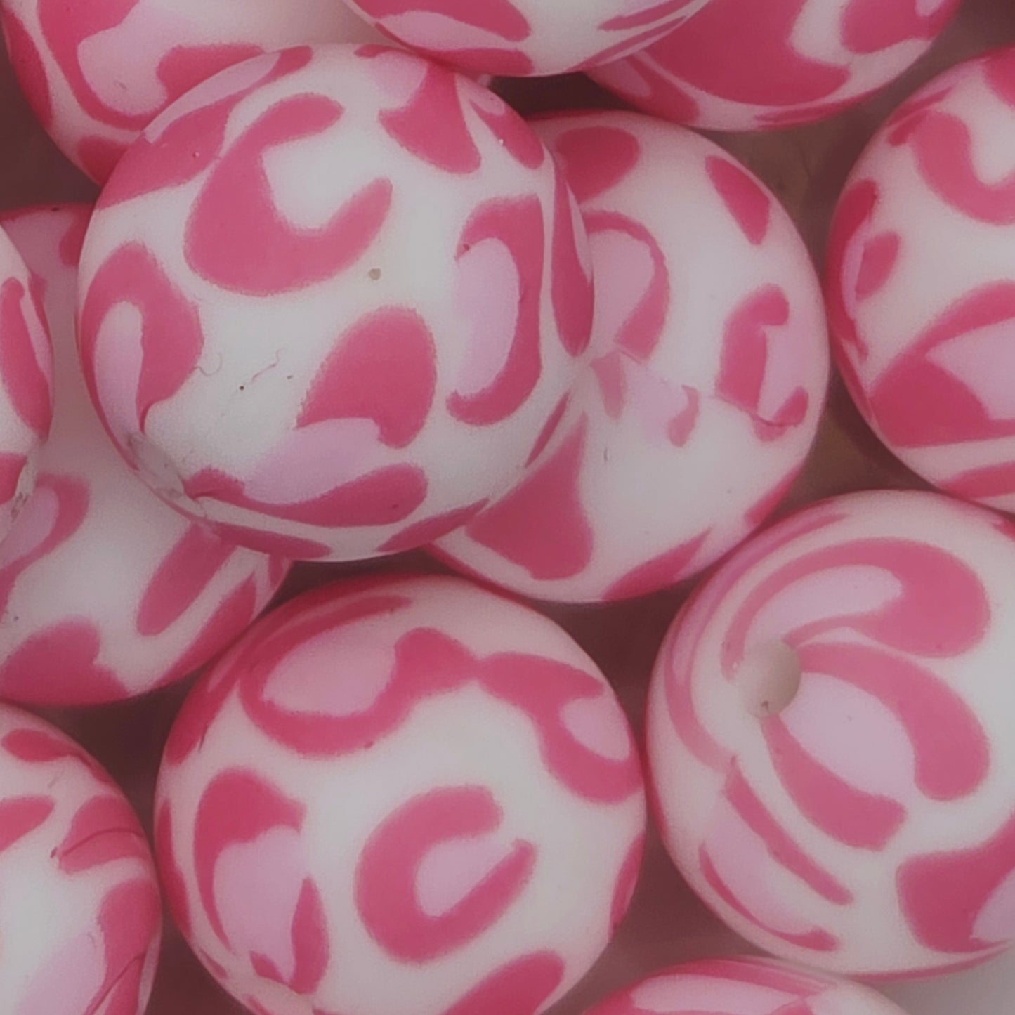 Pink Leopard Printed 15mm
