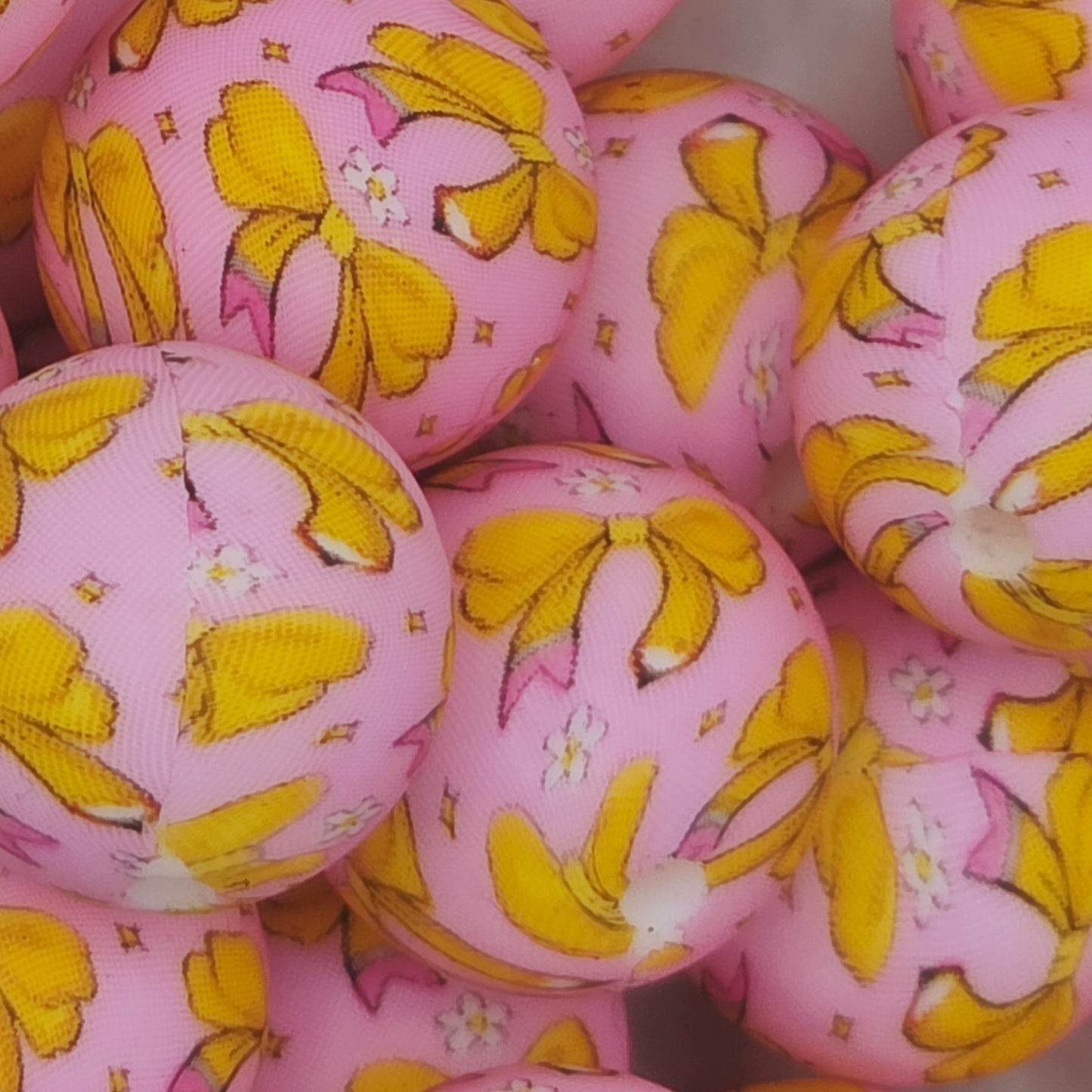 Pencil Bow Printed Bead