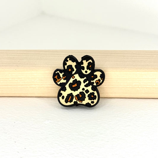 Leopard Paw Print Focal Bead