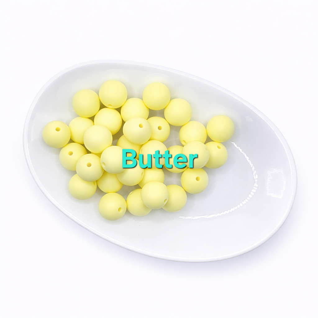 15mm Silicone Beads