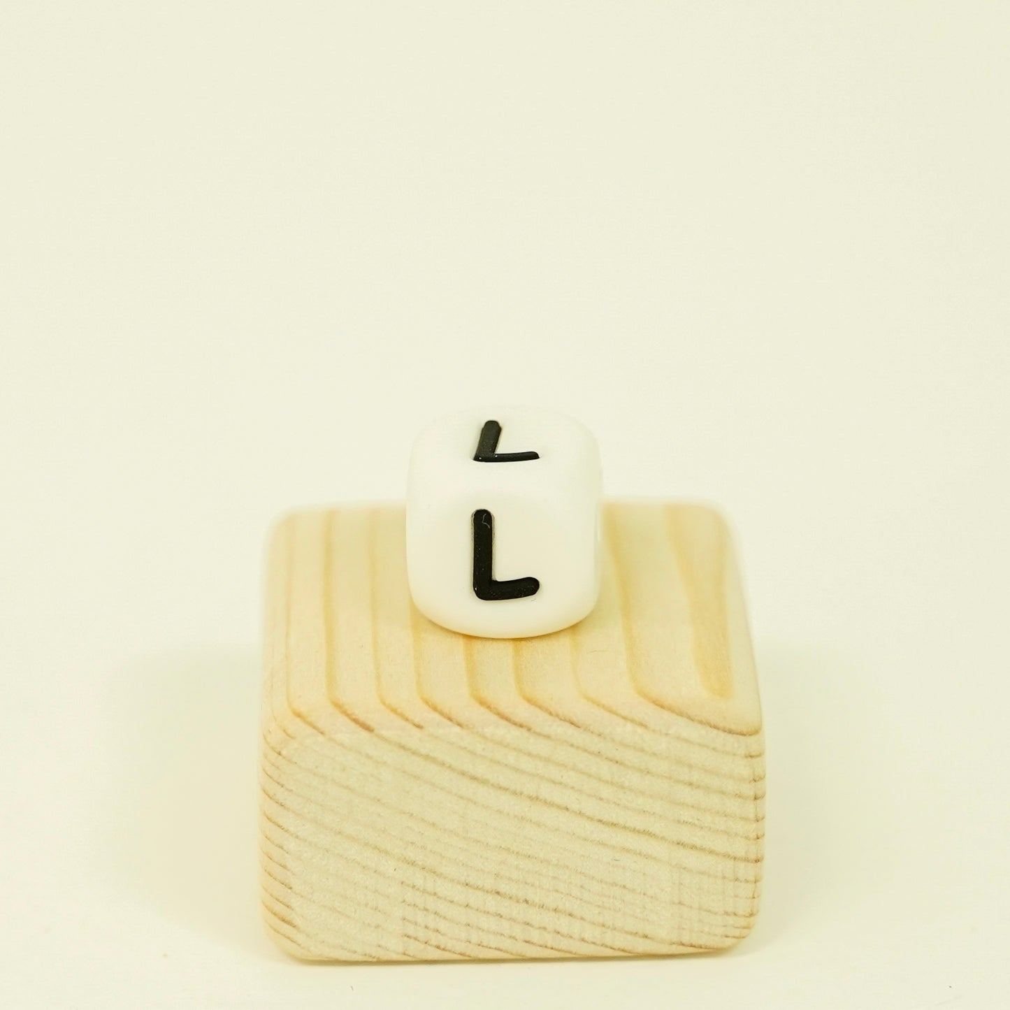 White Letter Beads