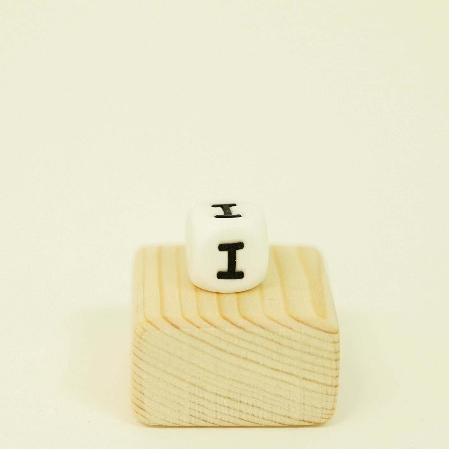 White Letter Beads