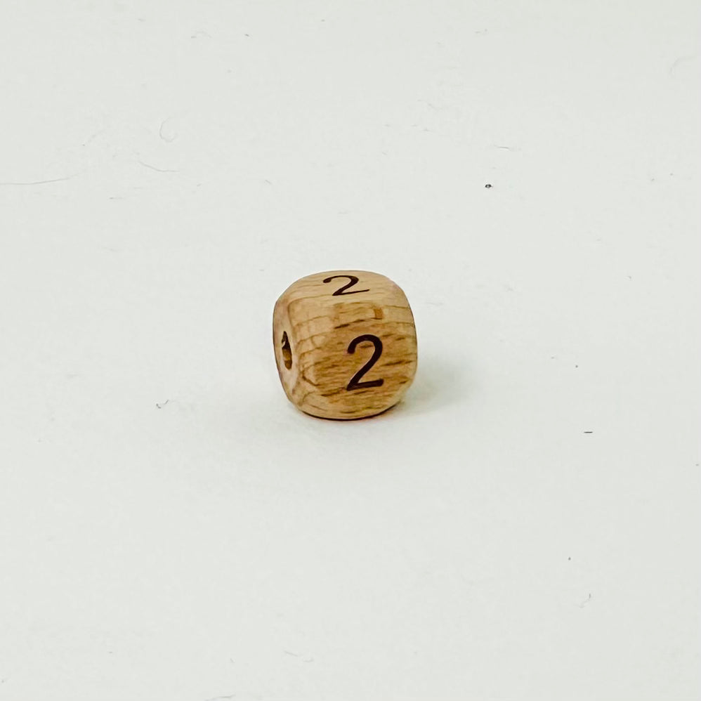 Wooden Number Beads