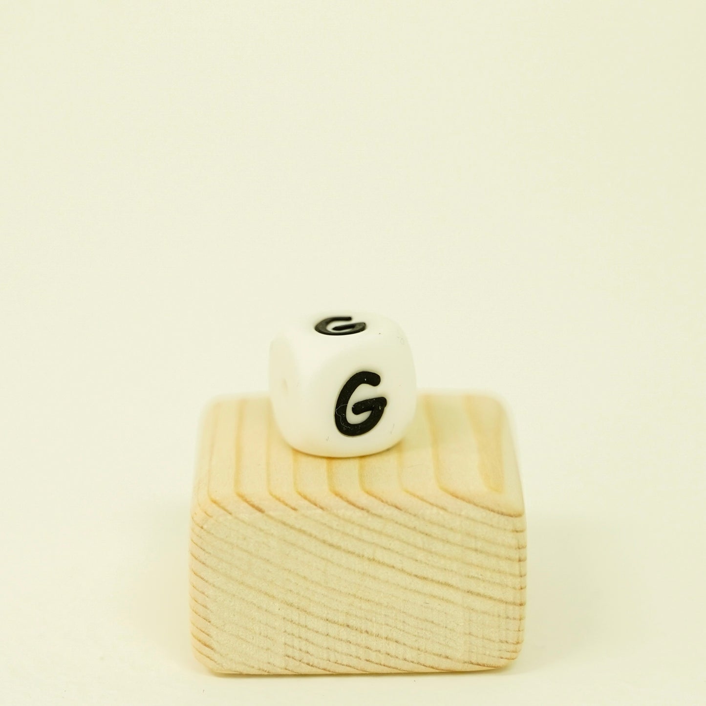 White Letter Beads