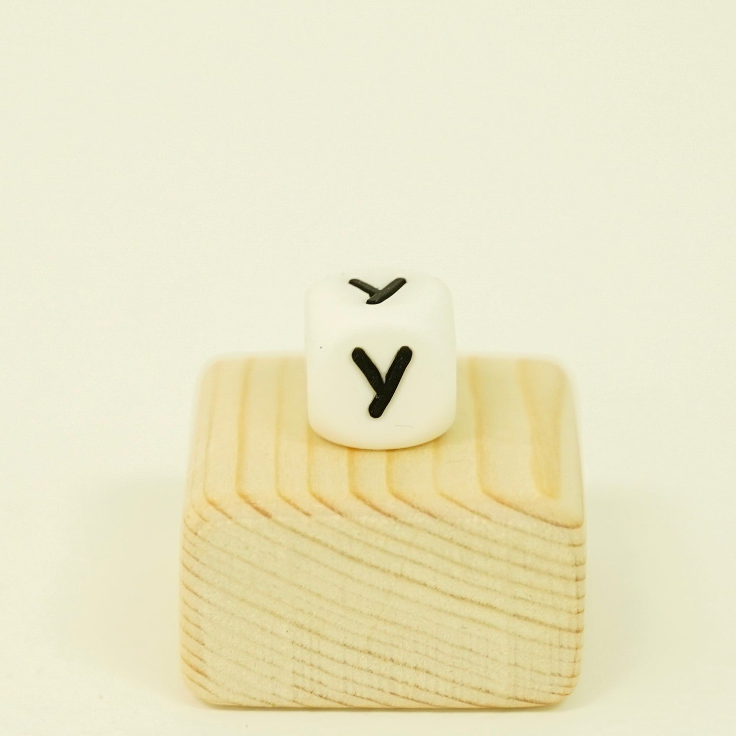 White Letter Beads