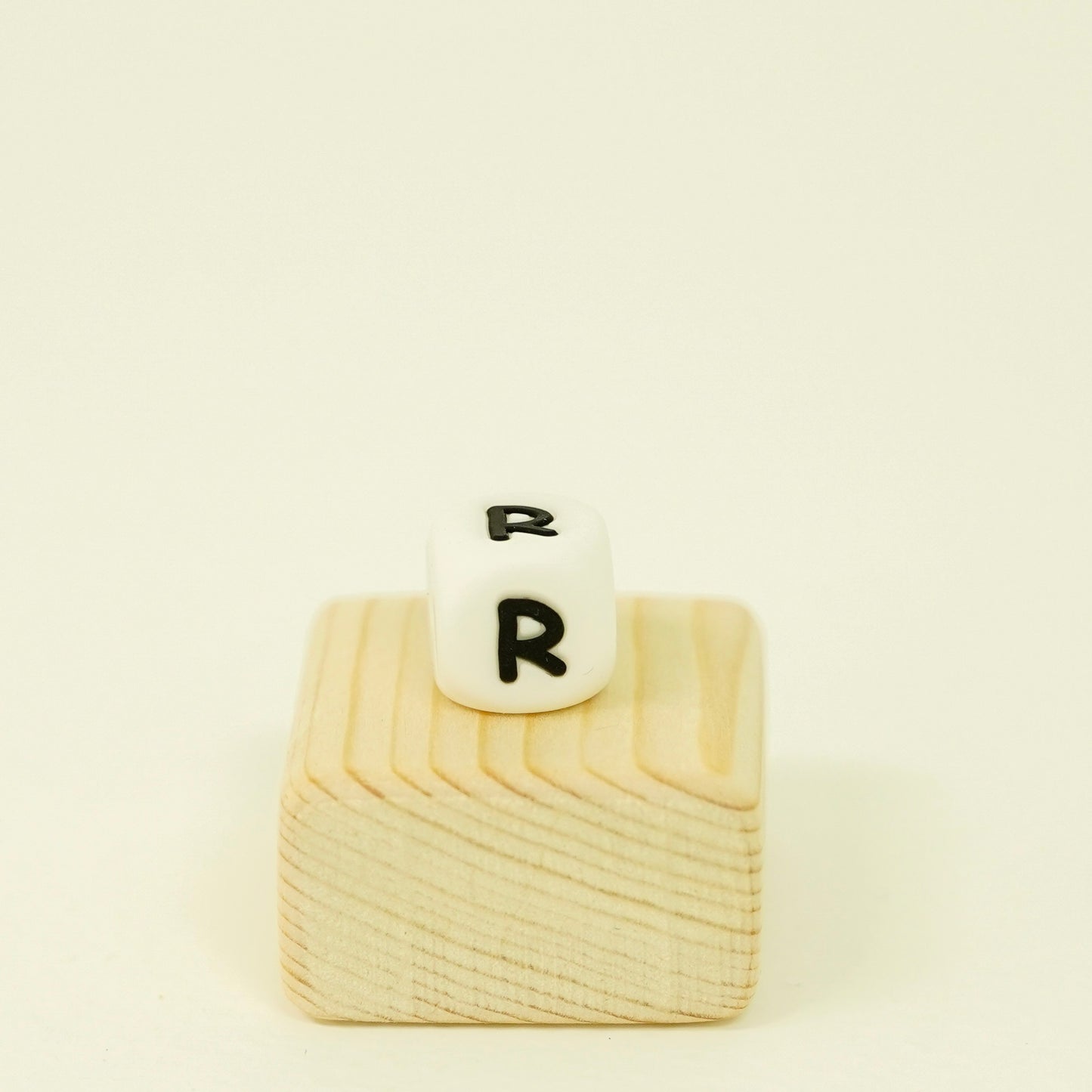 White Letter Beads