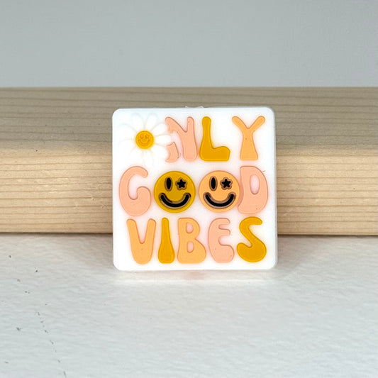 Good Vibes Only Focal Bead