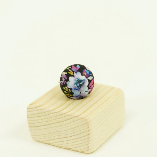 Midnight Blossom Printed Bead