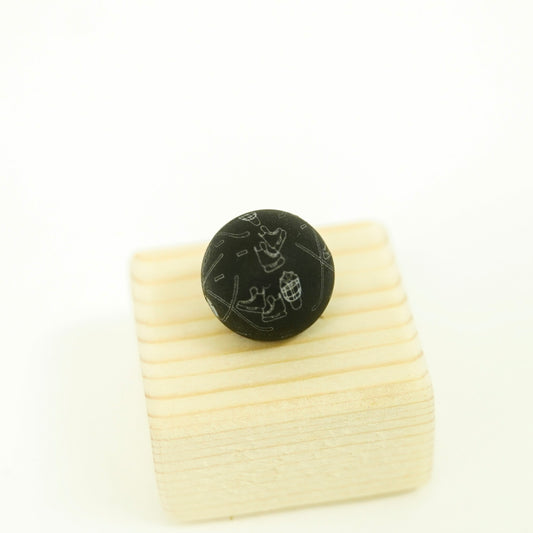 Hockey Night Printed Bead