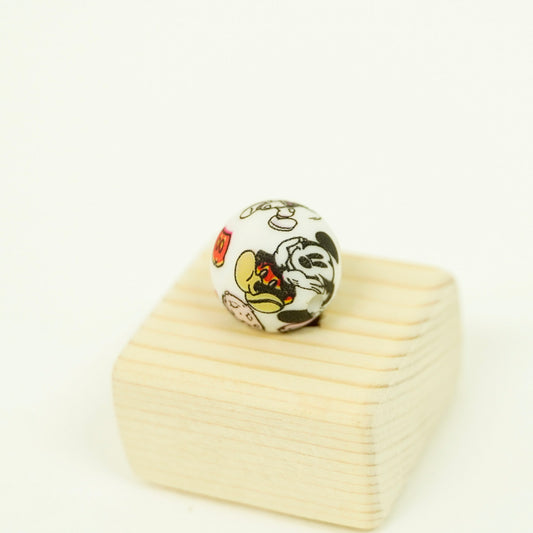 Mickey Printed Bead