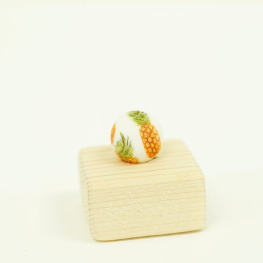 Pineapple Printed Bead