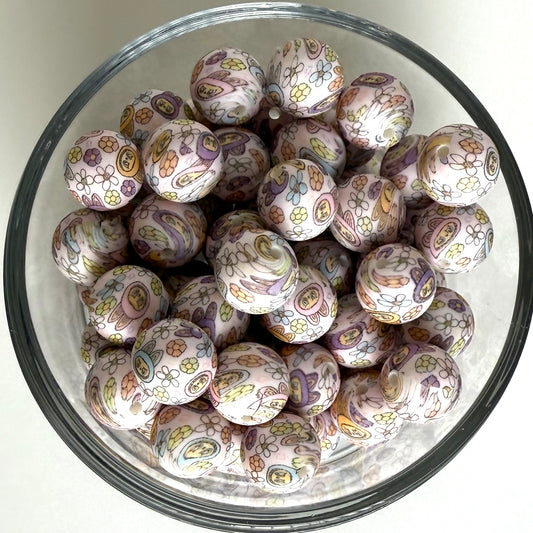 Labubu Printed Bead