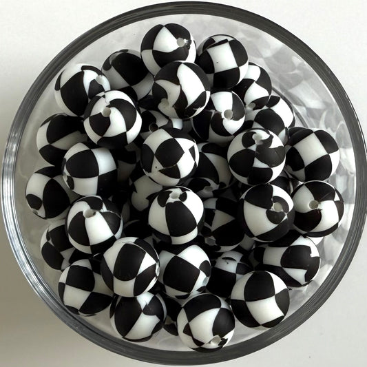 Classic Checkered Printed Bead