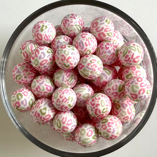 Candy Leopard Printed Bead
