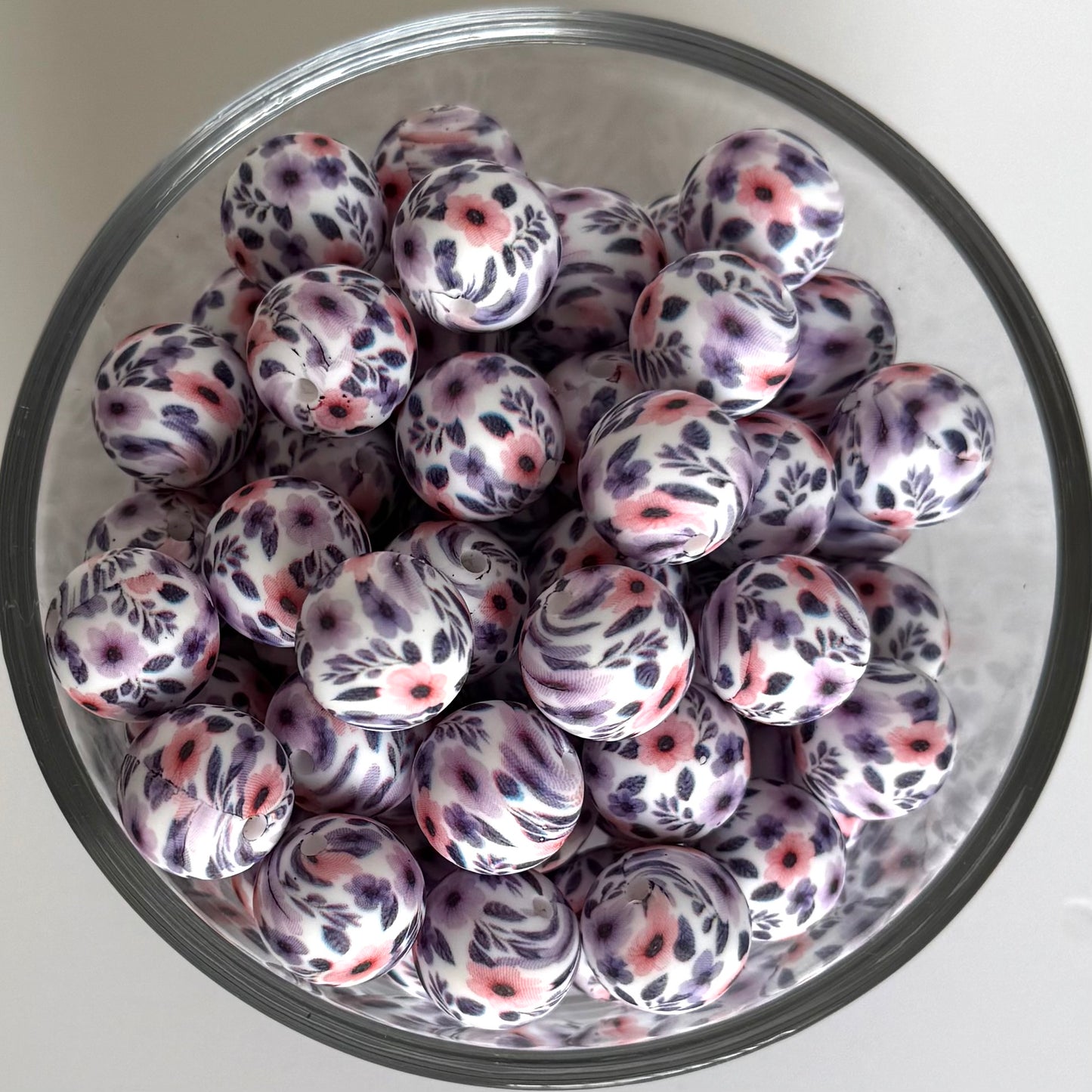 Whimsy Wildflower Printed Bead