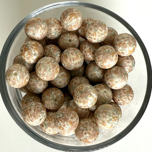Vintage Floral Printed Bead