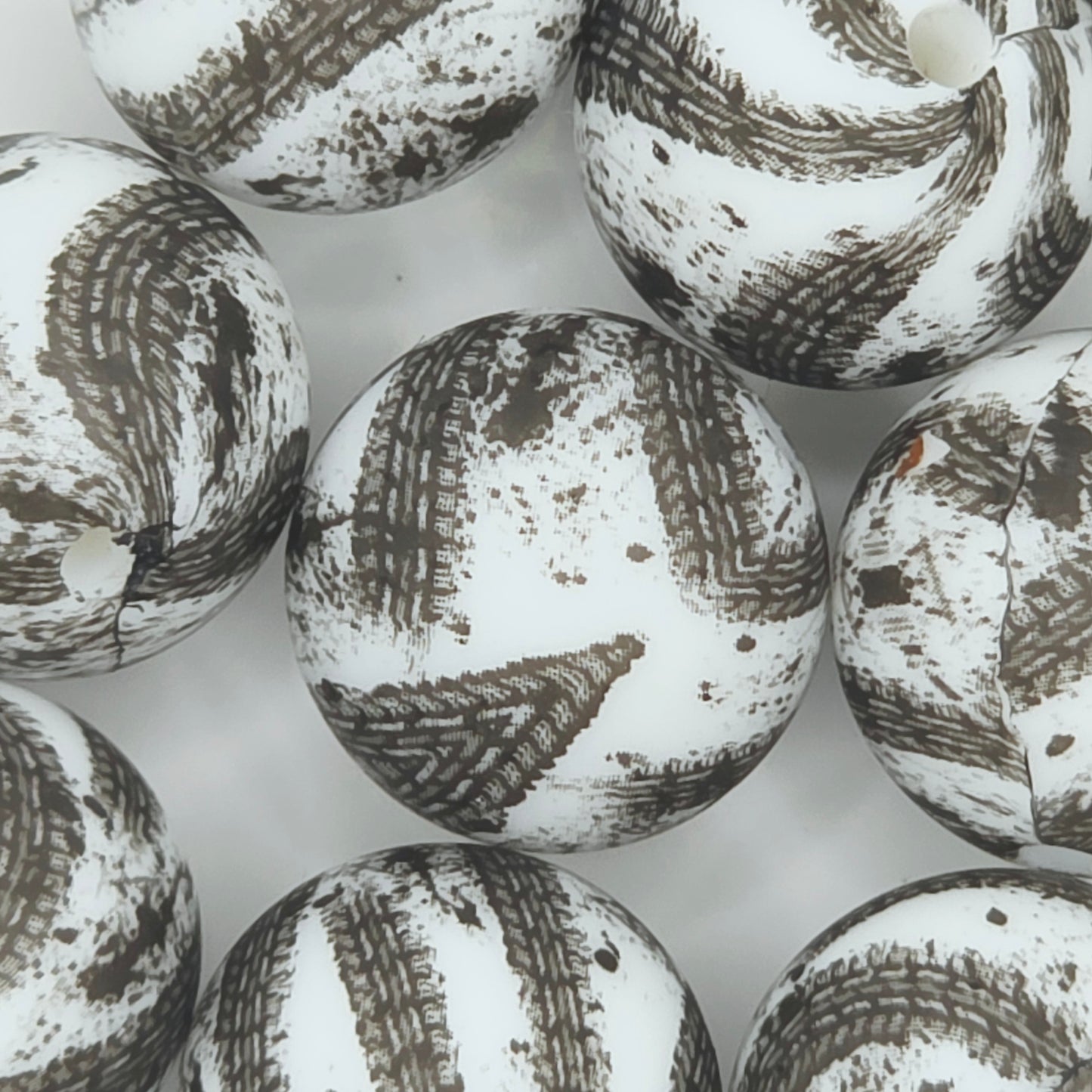 Burnout Printed Bead