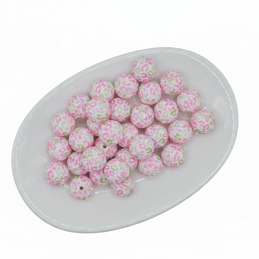 Candy Leopard Printed Bead