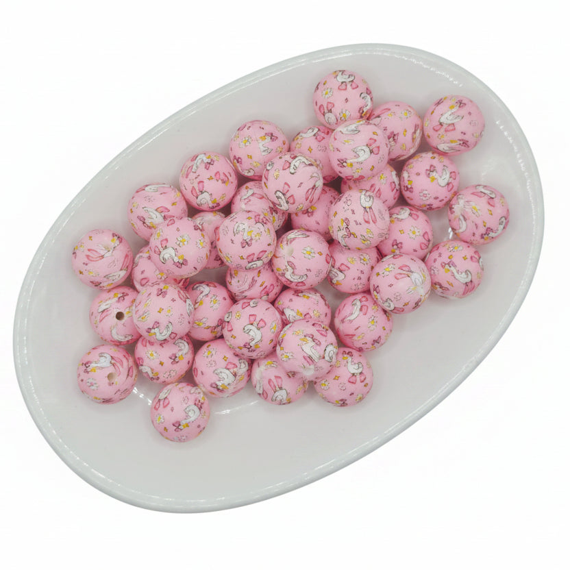 Mother Goose Printed Bead