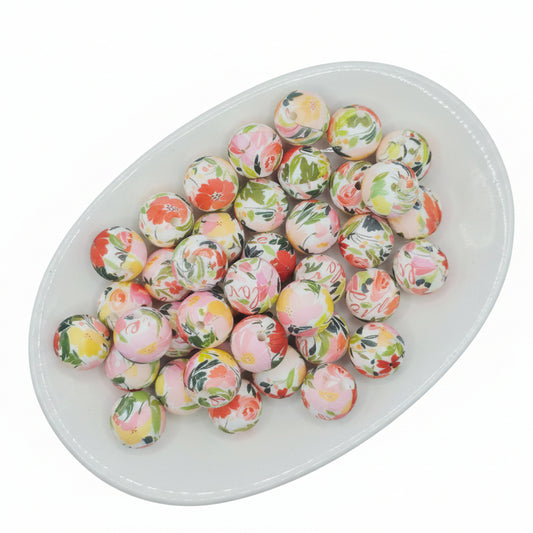 Field of Florals Printed Bead