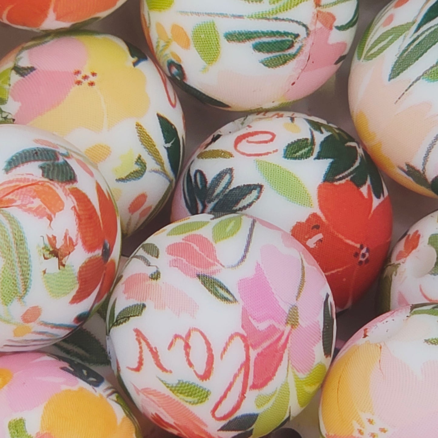 Field of Florals Printed Bead