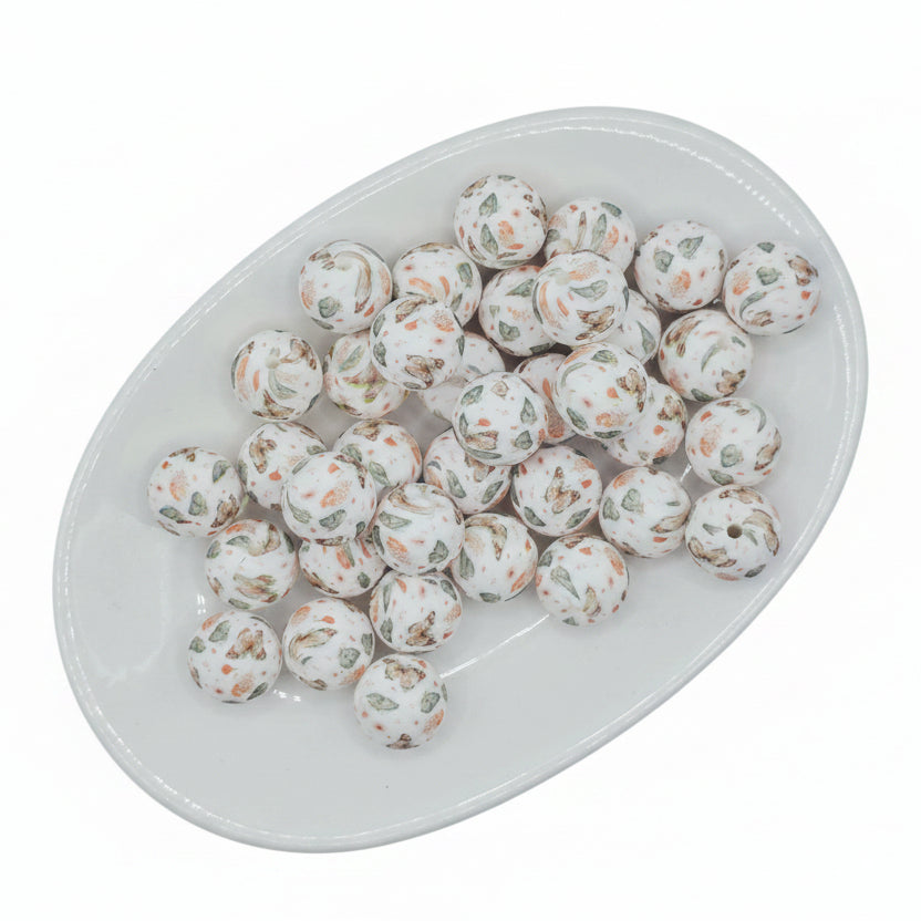 Butterfly Meadows Printed Bead