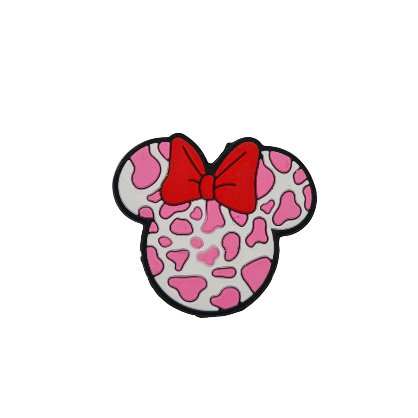 Girly Cow Print Mouse Ears Focal