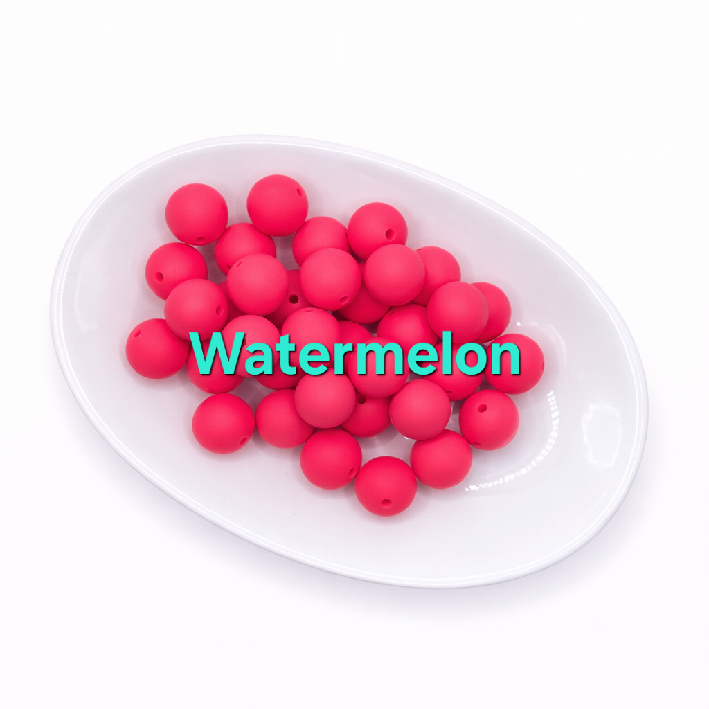 15mm Silicone Beads