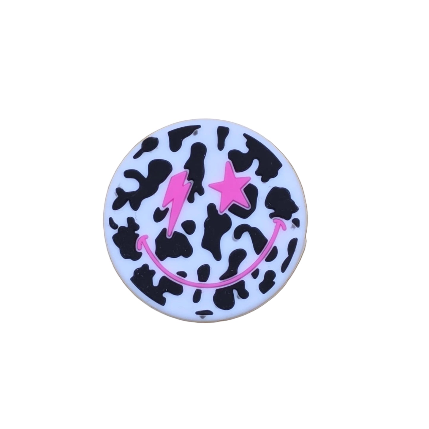 Cow Print Smiley Focal