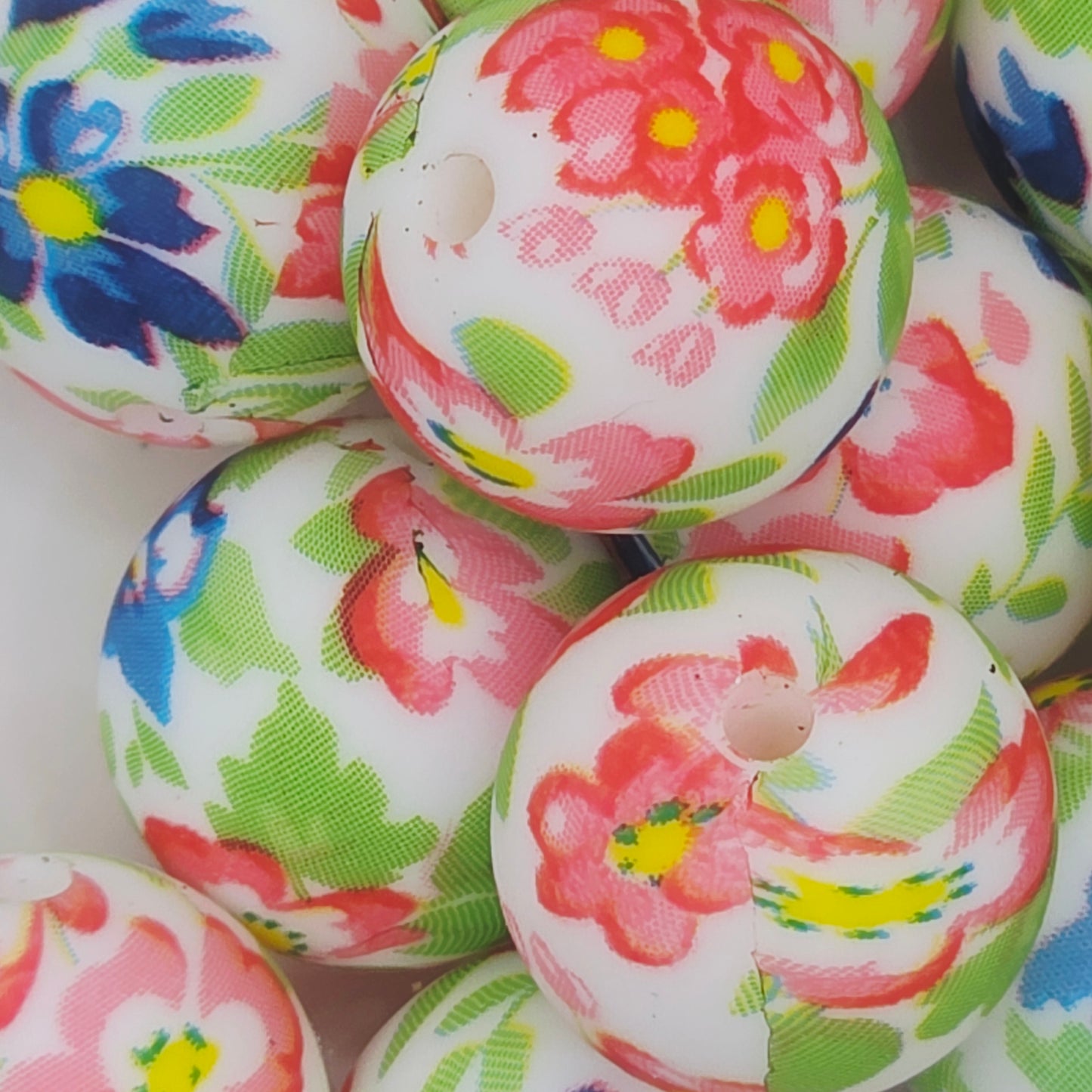 Floral Vibes Printed Bead