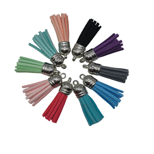 Mini Tassle with Silver