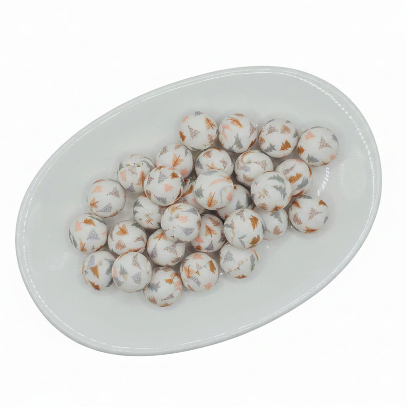 Boho Christmas Printed Bead