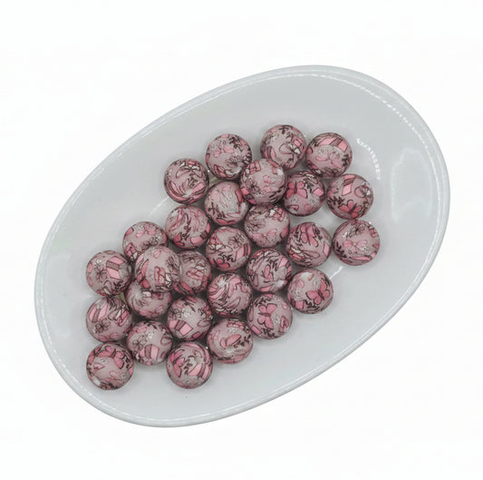 Butterfly Chapters Printed Bead