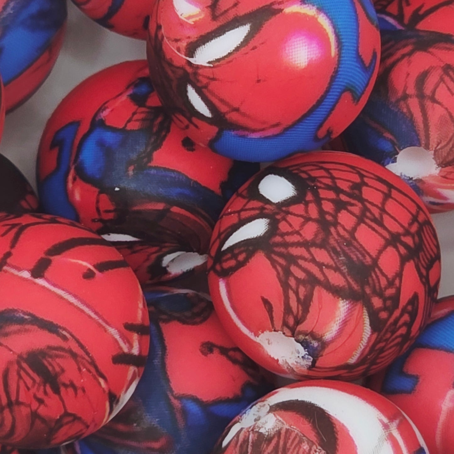 Spidey Printed Bead