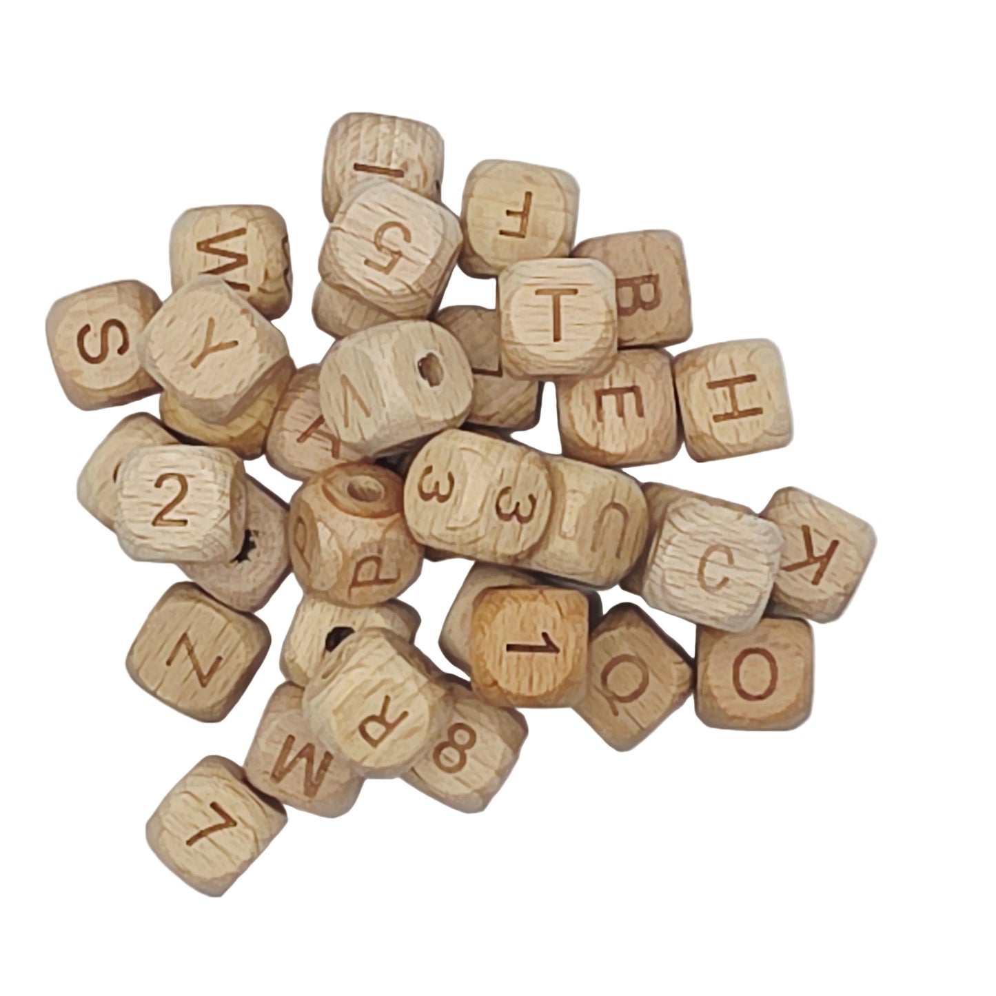 Wooden Letter Beads