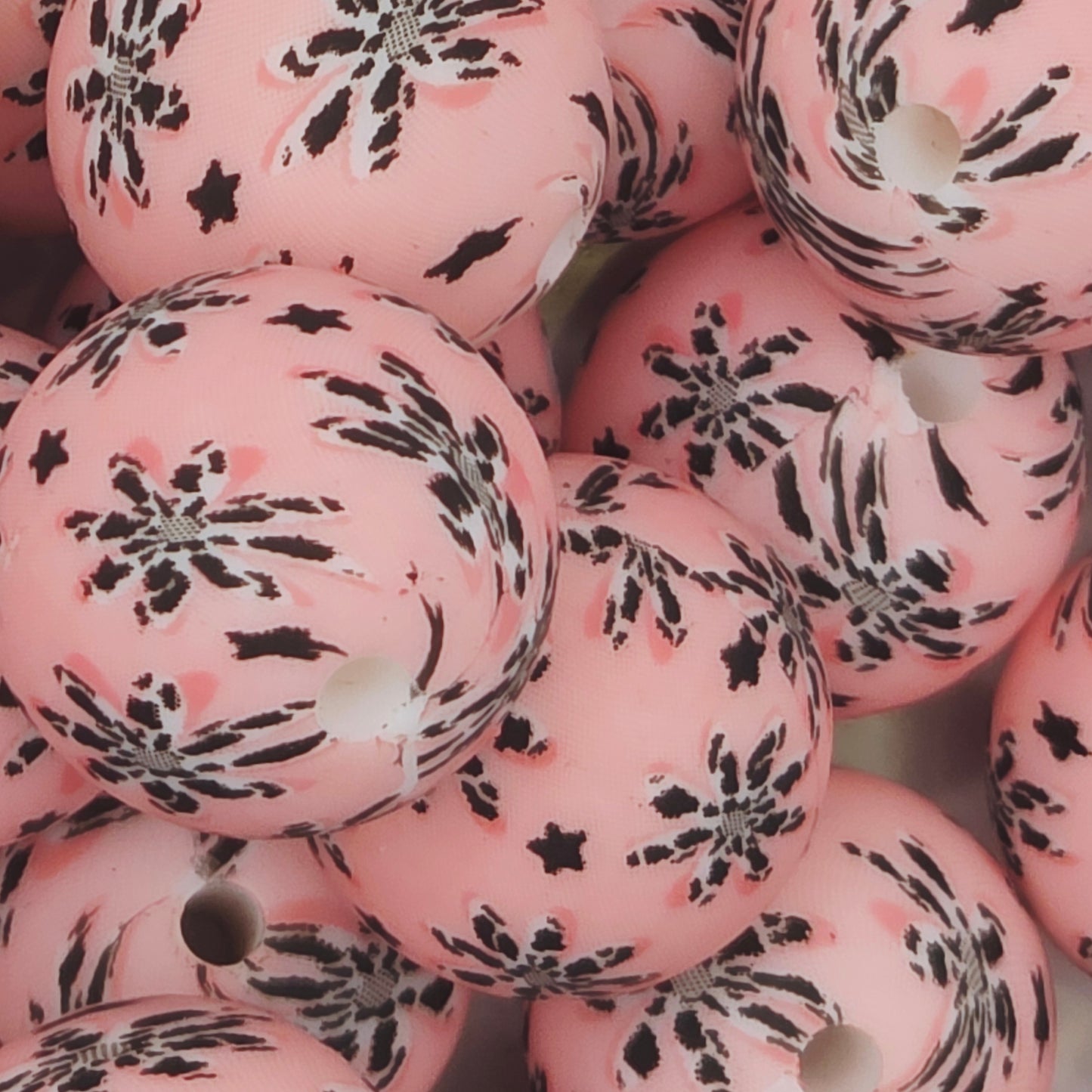 Daisy Moo Printed Bead