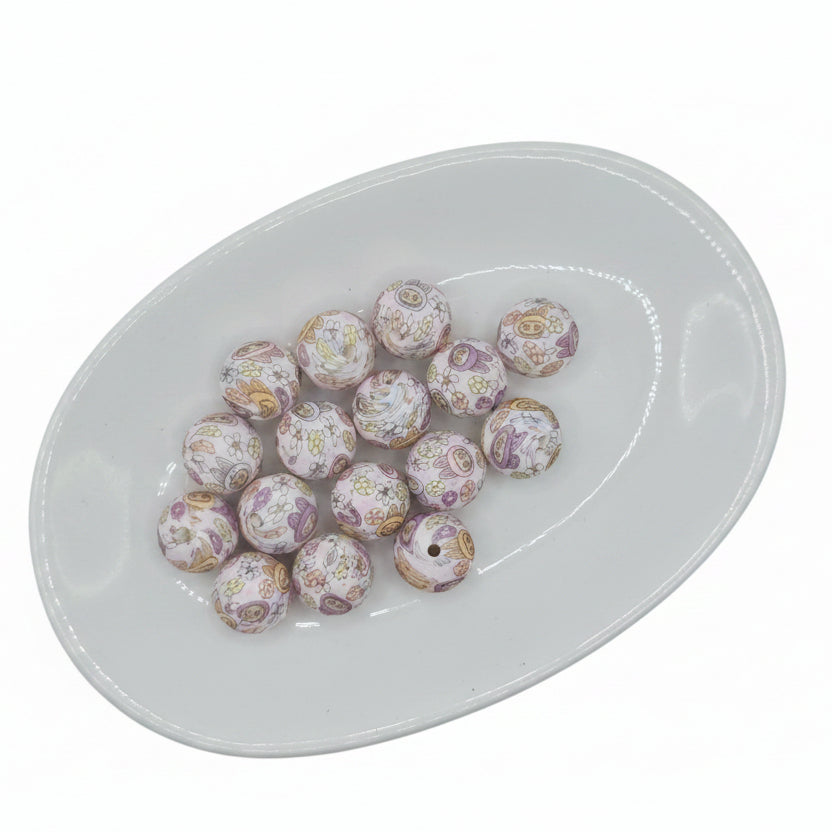 Labubu Printed Bead