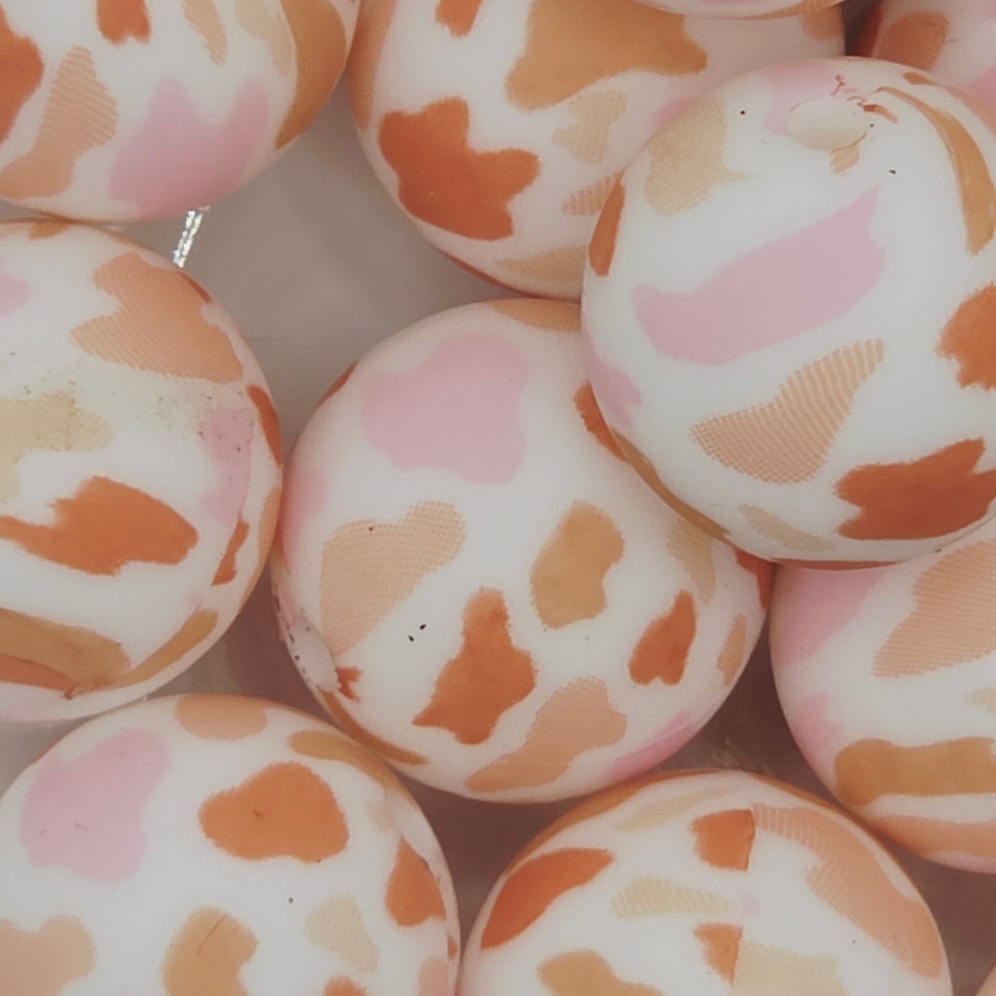 Boho Moo Printed Bead