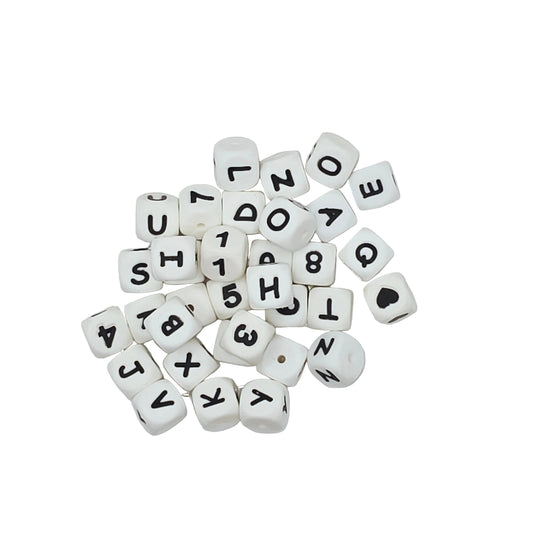 Silicone Letter Beads